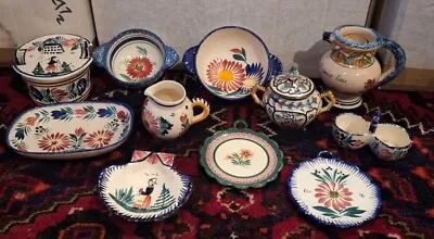 Buy Henriot HB Quimper Ware Vases Plates Bowl Plaque Dish Tulip Breton Pottery • 15£