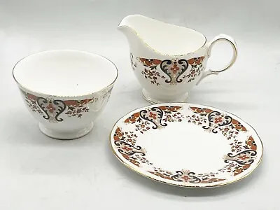 Buy Vintage Part Teaset Colclough D756 Royal Pattern Jug Sugar Bowl And Plate • 13.99£