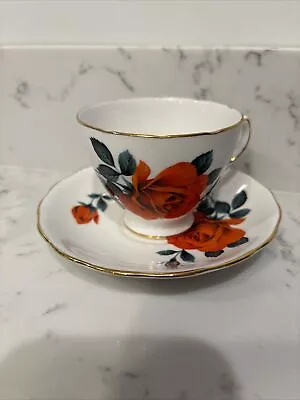 Buy Royal Vale Bone China Tea Cup And Saucer Floral Design Made In England • 10.32£