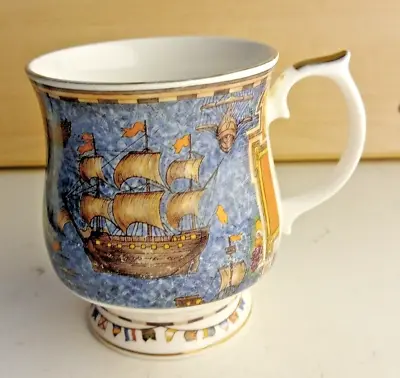 Buy Sailing The Seven Seas Queens Fine Bone China Mug 4 Inches Tall • 9.95£