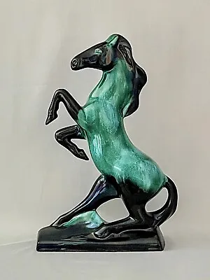 Buy Vintage Blue Mountain Rearing Horse /Stallion - Green Hues - Retired - Pre-Owned • 30£