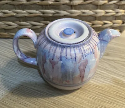 Buy Vintage Tuscan China Metallised  England Pink Marbled Hand Painted JE Teapot • 15.99£
