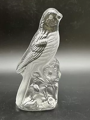 Buy Vintage Viking Clear & Frosted Glass Robin Bookend Figurine Paperweight Audubon • 20.87£