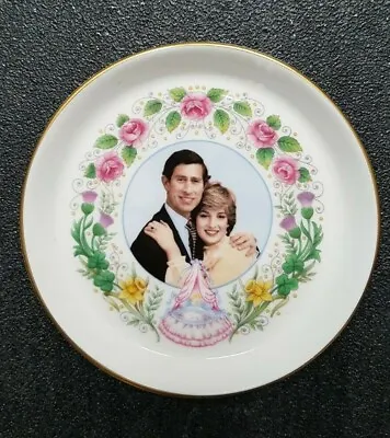 Buy Vintage Crown China Prince Charles Lady Diana Royal Commemorative Dish Plate • 6£