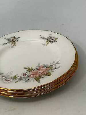 Buy Set X4 Duchess Bone China Floral Small Plates Set Decorative Collect Dishes #LH • 2.99£