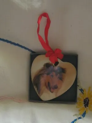 Buy Vintage Old Tupton Ware Hand Painted  Dog Hanging Heart For Christmas Tree • 4.99£