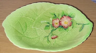 Buy Vintage CARLTON WARE Cabbage Flower Leaf AUSTRALIAN DESIGN Oval Dish 20cm GREEN  • 22.50£