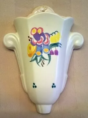 Buy Poole Pottery Traditional Pc Pattern Art Deco Shape 879 Wall Vase Or Pocket - Af • 24.99£