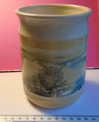 Buy Vintage Boscastle Pottery Mochaware Vase. 5 1/4 High • 10£