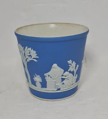 Buy Lovely Wedgwood Jasper Ware Blue Dipped Beaker/Pot • 4.99£