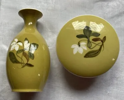 Buy Susie Cooper Painted Wedgewood Narrow Neck Bud Vase And Trinket Box • 2.99£