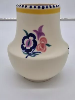 Buy Poole Pottery Vase Vintage British Retro 1950 To 60s Hand Painted Signed • 13£