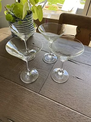 Buy Martini Cocktail Glasses - Clear X 4 • 9.95£