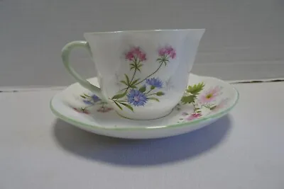 Buy Crown Staffordshire Fine Bone China Wild Flowers Cup & Saucer • 9.63£