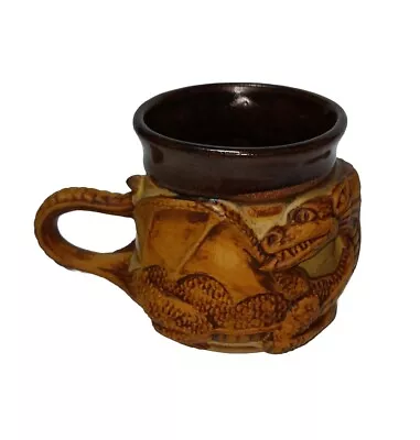 Buy Quirky Stonebridge Pottery 3D Stoneware Dragon Mug Unitd Kingdom Welsh Medieval  • 18£