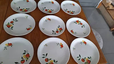 Buy Vintage ALFRED MEAKIN Glo-White 'Oranges And Lemons' RARE 1970s 9  Dinner Plates • 10£