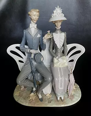 Buy Lladro 1274 LOVERS IN THE PARK Couple W/Box - 12 Inches - Retired 1993 • 563.60£