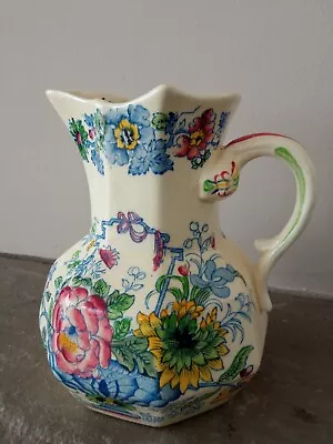 Buy Vintage Mason's Floral Patterned Pottery Jug, VGC • 10£
