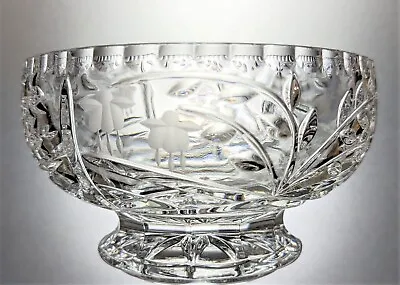 Buy Bohemian HONOUR Lead Crystal FUCHSIA Cut Glass Decorative Bowl  15 Cm, 1 Kg • 20£