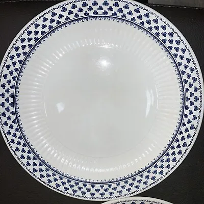 Buy Vintage Adams China Brentwood  Dinner Plate 1478 Blue Clover English Ironstone • 61.50£