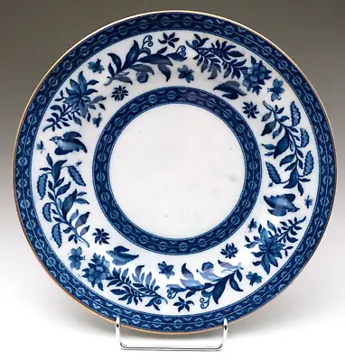 Buy Antique Victorian Coalport Belfort Blue & White Dinner Plate 1860-70 Porcelain • 38.60£