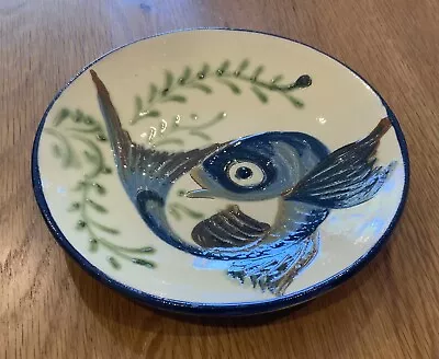 Buy Vintage Puigdemont Wall Dish Bowl Fish Design Spanish Studio Pottery Signed • 35£