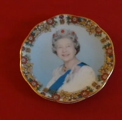 Buy Queen Elizabeth II Commemorative Golden Jubilee Miniature Bone China Saucer • 2£