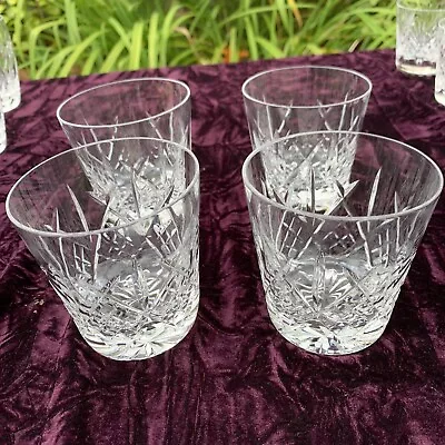 Buy Set Of 6 Royal Doulton Finest Crystal 9cm Tumblers Julia Pattern Only 4 In Photo • 45£