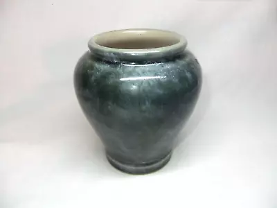 Buy Antique 1922 - 1927 Royal Doulton Blue Green Squat Vase 1303 By Minnie Webb • 29.99£