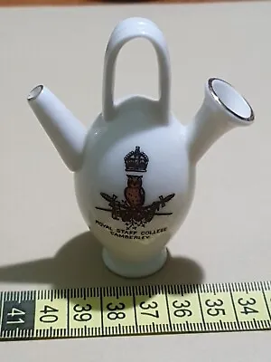 Buy Crested Ware, Goss China, Old Kettle, Royal Staff College Camberley (G2D6) • 10£