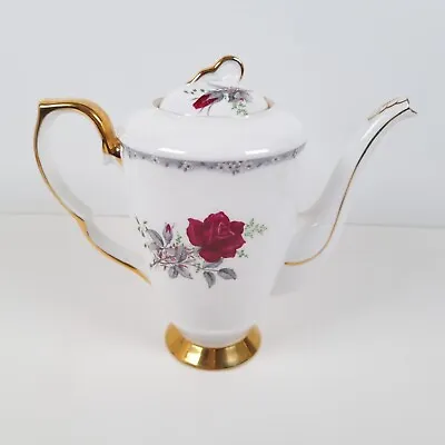 Buy Royal Stafford Roses To Remember Coffee Pot Bone China Made In England 19cm • 26.35£