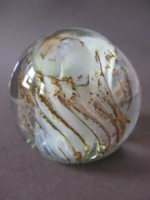Buy Vintage IOW Isle Of Wight Art Glass Paperweight Flame Mark To Pontil C. 1974-79 • 2.75£