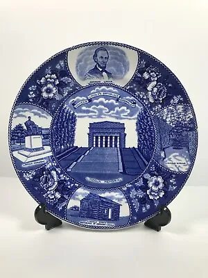 Buy The Lincoln Plate Jon Roth England 23cm Ceramic Blue & White Memorial Plate • 29.50£