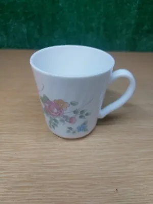 Buy ARCOPAL France Milk Glass Floral /Roses  Tea Mug Cup Vintage  • 5.40£