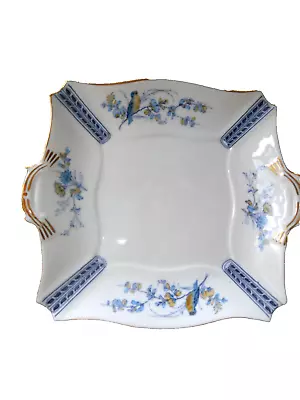 Buy Wedgwood Rare Vintage / Antique Cake Plate Y2785 Bluebirds  - Gilded • 35£