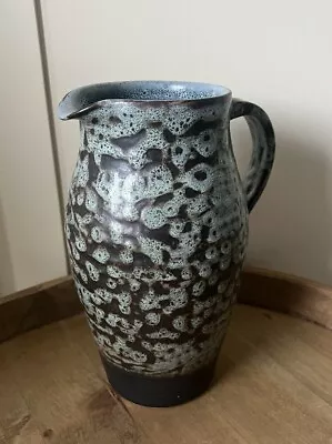 Buy Vintage Large Abaty Stoneware Wales Studio Pottery Pitcher Handle Vase • 30£