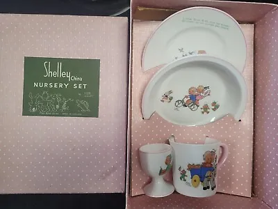 Buy Rare Boxed Shelley Nursery Ware Set Mabel Lucie Attwell Cup Plate Dish Egg Cup • 495£