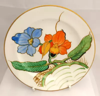 Buy Gray’s Pottery Hand Painted Azalea Biscuit Plate C1930 • 22£