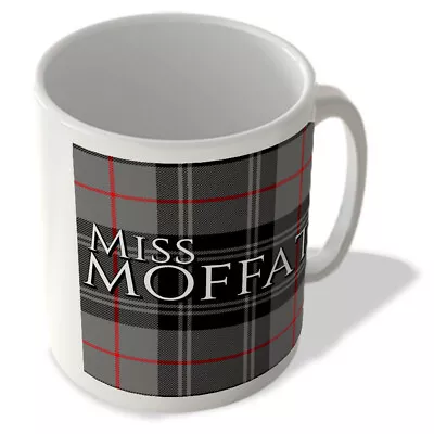 Buy Miss Moffat - Moffat Modern Tartan - (Full Background) - Scottish Mug • 10.99£