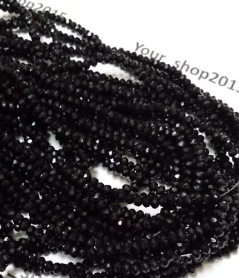 Buy 100 Faceted Rondelle Crystal Glass Beads 2mm Many Colours Jewellery Making • 1.45£