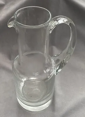 Buy Vintage Clear Glass Jug With Pontil Mark 25 Cm • 2£