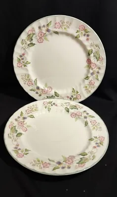 Buy 2 X BHS VICTORIAN ROSE LARGE DINNER PLATES  • 15£
