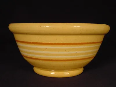 Buy Rare 8 Inch American Antique 5 Banded Bowl Yellow Ware Mint • 144.07£