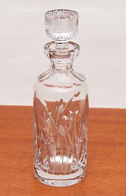 Buy Stunning Deep Cut Crystal Glass Decanter Floral Pattern • 44£