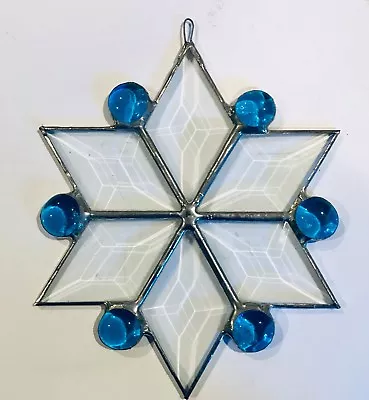 Buy 6  Stained Glass Snowflake Suncatcher-Assorted Colors Made In USA CCI • 19.20£