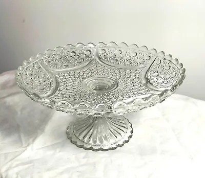 Buy Vintage Cut Glass Cake  Stand ~ Excellent Condition • 8£