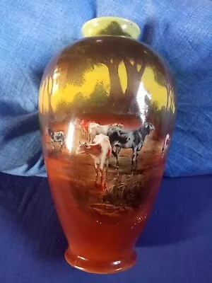 Buy Beautiful Royal Bayreuth Vase With Countryside Scene • 4.99£