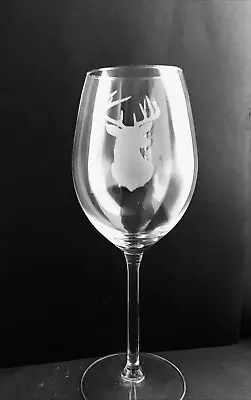Buy Stag Engraved Stemmed Wine Glass Dartington Crystal Wine Glass Gift • 13.95£