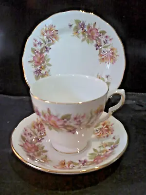 Buy  vintage Colclough Wayside Honeysuckle Trio Cup Saucer Tea Plate Excellent Cond • 5.50£