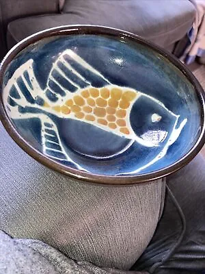 Buy Studio  Pottery Fish Design Bowl. • 10£